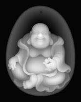 Finely carved figure holding bead Laughing Buddha computer engraving jade carving figure