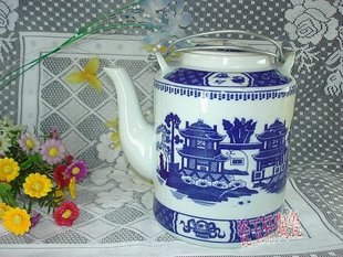 Jingdezhen Ceramics Blue and White Porcelain Teapot Tea Set Qiao Liang Cold Kettle