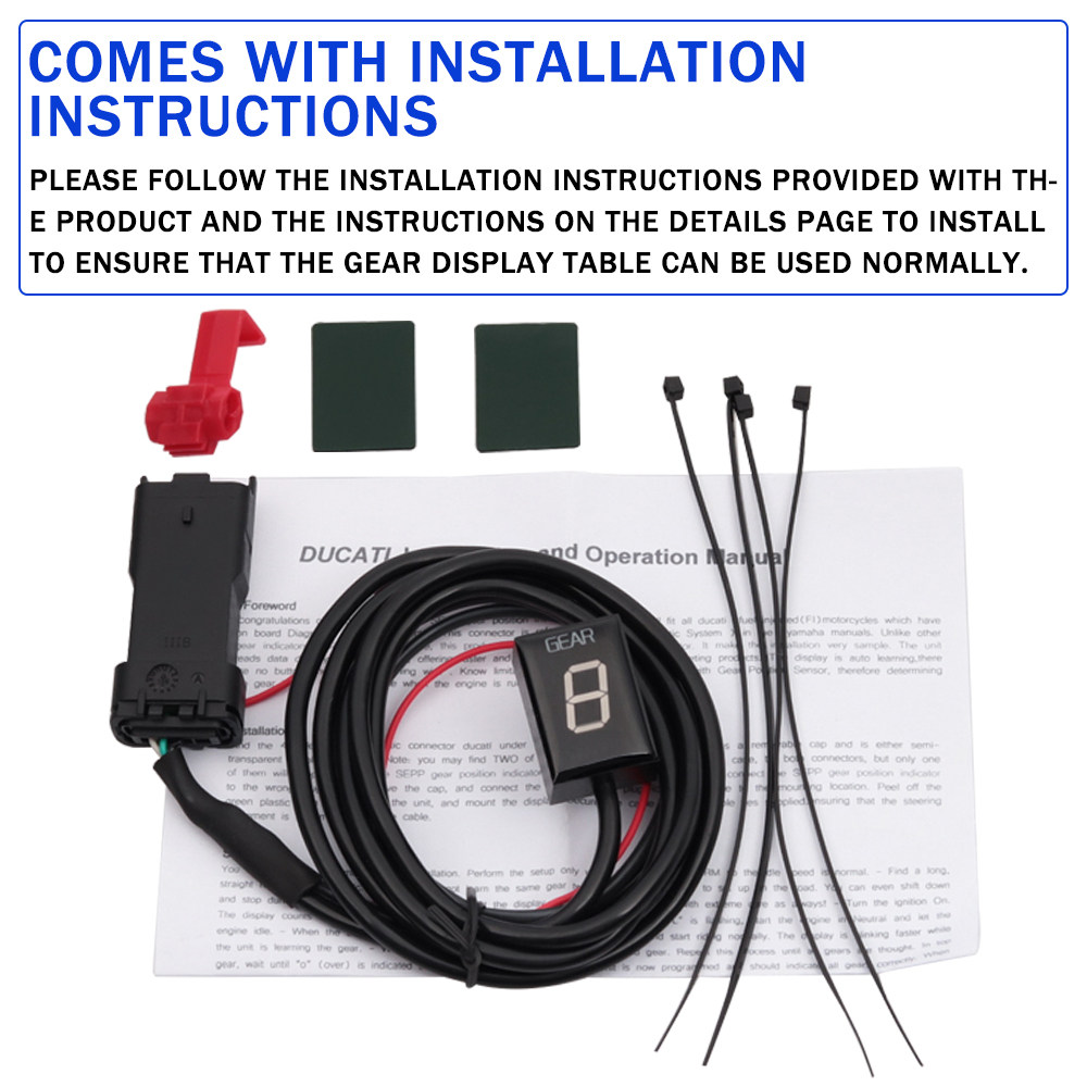 Application of the Ducadi DUCATI 696800796795821 1100 modified gear display gear display