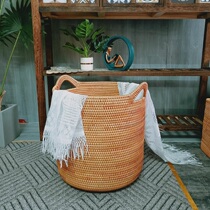 Vietnamese Rattan Clothing Basket Dirty Laundry Containing Basket Clothing Home Laundry Basket Dirty Laundry Basket Containing Bucket Woven Basket