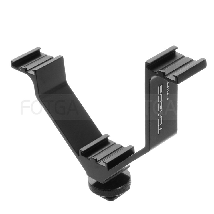 V Type Flash Support Single-Eye Camera Multifunction Hot Boot Bracket Mike DV Bracket LED lamp frame