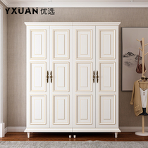 American wardrobe modern minimalist white wardrobe European whole locker bedroom furniture creative combo wardrobe