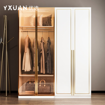 Closet small household room light luxury locker container cabinet assembly modern glass door cloakroom
