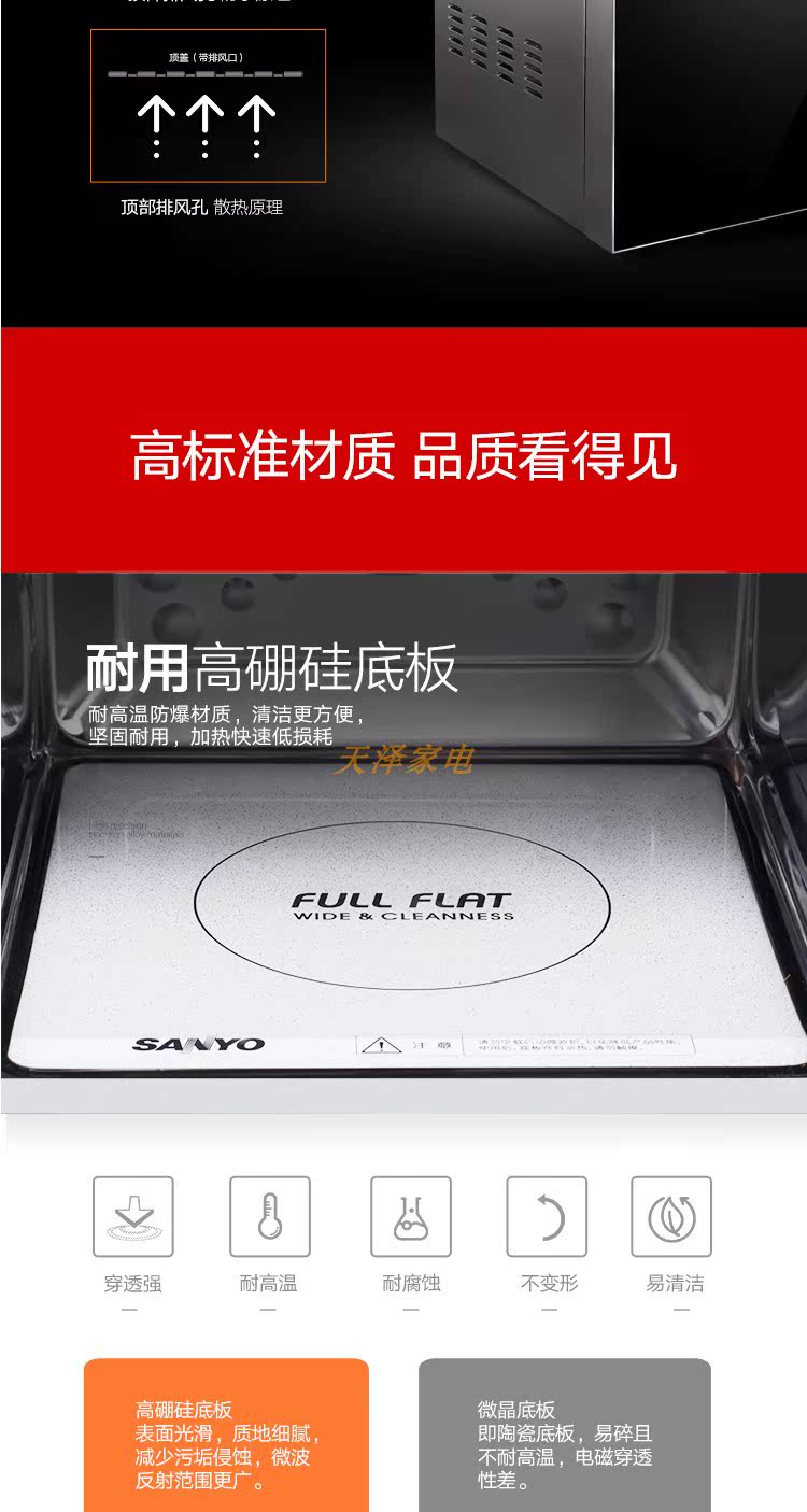giá lò nướng bánh mì mini Sanyo / Sanyo EM-2120EP nền tảng lò vi sóng thông minh không có lò nướng đối lưu Lò nướng thịt nướng 21L lo nuong sanaky