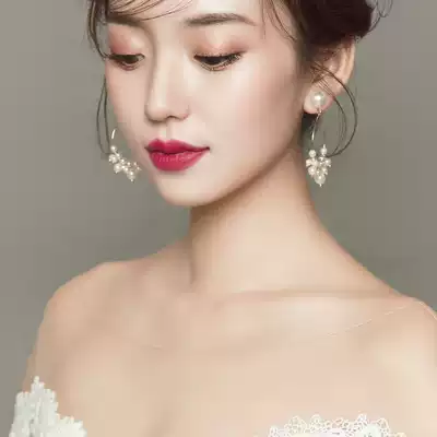 Korean sweet hipster Pearl fashion temperament female bride shape ring ring ring ring gold all-over trend jewelry