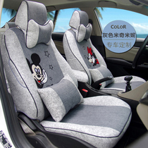 2021 Honda Fit Seat Cover LIFE Raifu Sauce Full Surround Linen Seat Cover Goddess Seat Cushion