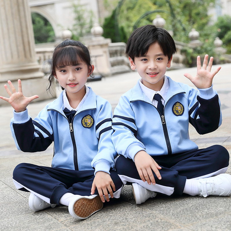 Kindergarten garden suit spring and autumn suit summer children's clothing sports suit junior secondary school uniform three kits
