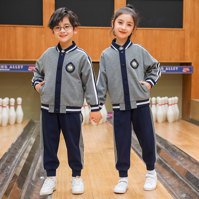 Elementary School Uniforms Spring Autumn Suit Kindergarten Garden Conserved Summer Children Yingren Sportswear men and women three sets class clothes for boys and girls