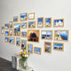 No-Drill Photo Wall Decoration for Living Room, Creative Combination of Photo Frames, Wall-Mounted Photo Wall, Photo Album Frame Display Wall