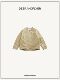 Deer and Birds Evaporated Milk Leather Profile Jacket Placket Zipper Windproof Custard Apricot PU Leather Jacket 6990