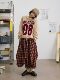 Deer and Birds solo trip08 770g two-color weave pure cotton thickened round neck two-color sweater 7254