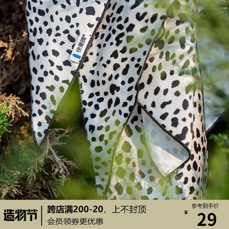 All-match silk scarf head scarf square scarf 2 colors