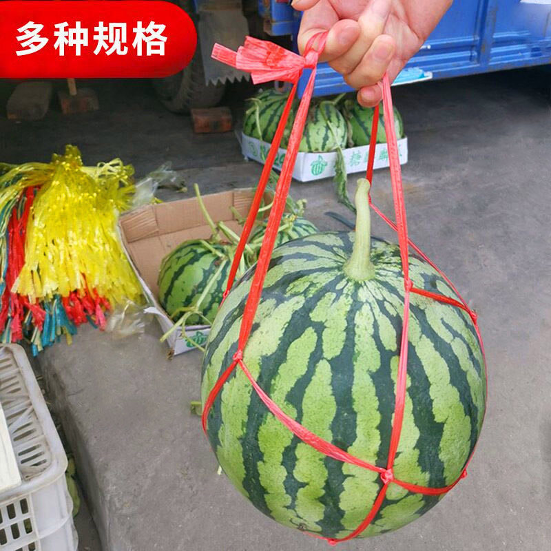 Watermelon net bag hand-woven net bag watermelon net bag net set net belt plastic net bag hand-held watermelon rope wholesale
