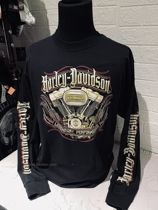 Spot XL 2021313 Magic Locomotive Harley Mens Engine Long Sleeve T-shirt Import