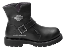 19326 Devil Harley Mens Riding Boots Cowhide Black Waterproof Locomotive Martin Boots USA Order