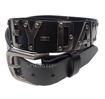 17628 Devil harley Mens Black Witch harley Leather Belt USA Imported