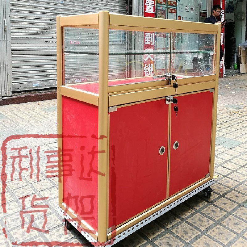 Guangzhou Display Case Products Exhibition Cabinet Sample Cabinet Model Cabinet Toy Gift Exhibition Stand Boutique Glass Display Cabinet Counter
