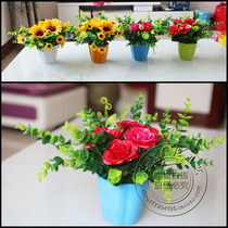 European pastoral mini simulation decoration flower silk flower fake flower sunflower bonsai bonsai bonsai bonsai wedding room wedding decoration