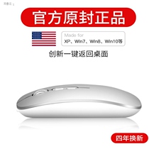Wireless mouse receiver universal wireless Bluetooth mouse rechargeable mute notebook ipad mobile phone pass