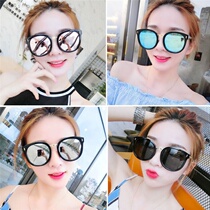 Picnic glasses Mai Meng (this years hot sale 8 color choice) new pink sun glasses female round face sunglasses