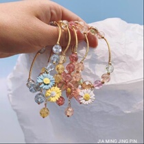 Bracelet ins niche design Mori little Daisy bracelet female students Korean version of hipster wild best friend bracelet ins