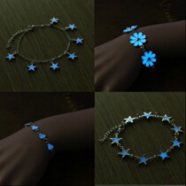 Bracelet ins niche design ins luminous bracelet star love flower glowing couple bracelet girlfriends fluorescent Stone