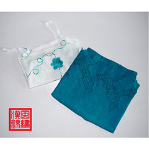 Late summer literary fresh sling embroidery inner skirt improved thin cotton embroidery set