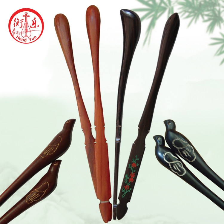 Yangqin Practice Hammer Dulcimer Accessories Purple Sandalwood Red Wood Practice Hammer Black Sandalwood Chicken Wings Wood Bulk Alchemy Hammer