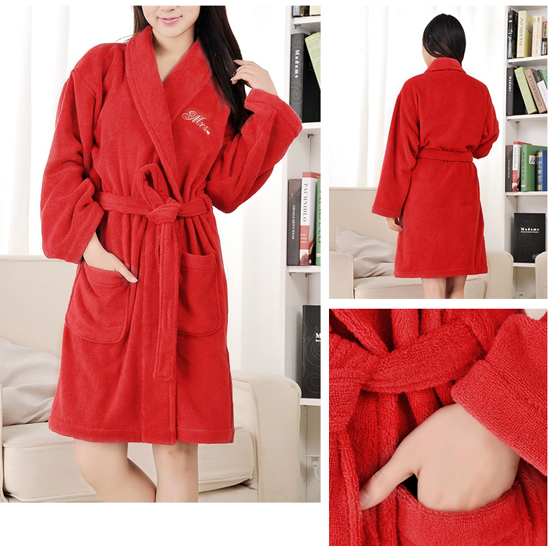 Covator cotton đỏ áo choàng tắm khăn tắm hộp quà tặng cặp vợ chồng hộp quà tặng bộ - Khăn tắm / áo choàng tắm khan tam cho tre so sinh