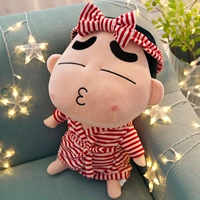 Красный полосатый халат -kiss money