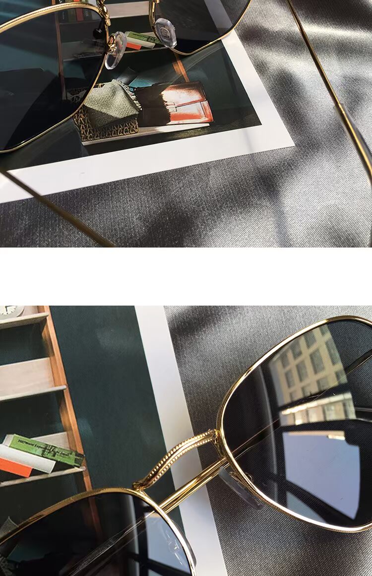 2018 đường phố mới đánh bại kính râm màu đỏ nữ phiên bản Hàn Quốc của hipster retro phong cách Harajuku hip hop văn học hoang dã mắt kính rayban