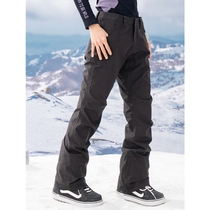 john snow ski pants womens single board double board professional slim slim black ski pants waterproof and windproof
