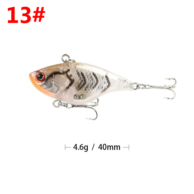 2 Pcs Sinking Lipless Crankbait Lures 65mm 11g Hard Baits Bass Pike Crappie Fresh Water Fishing Lure