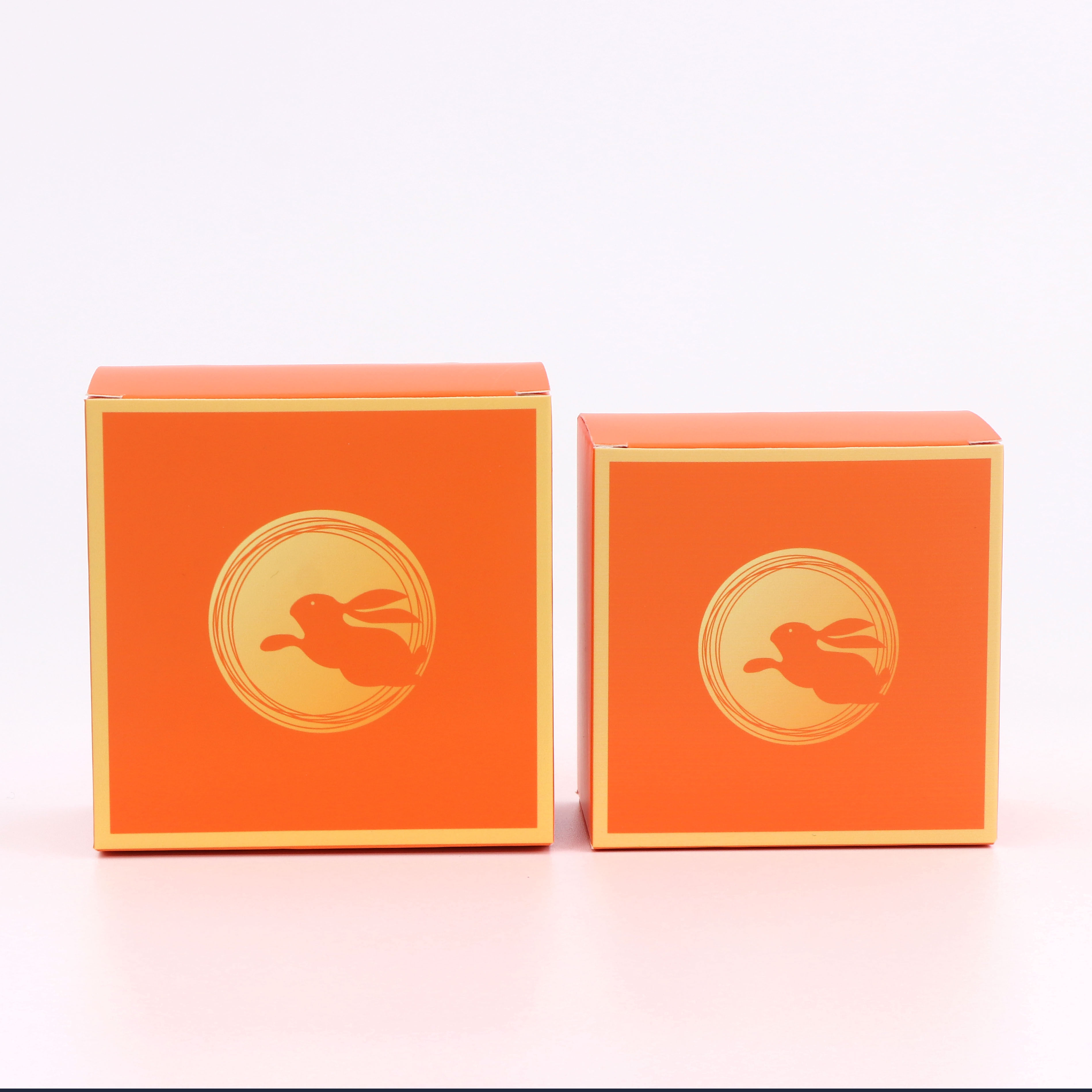 картон 50个价月饼小盒子单个内盒包装盒中秋茶饼独立礼盒单颗小方纸盒