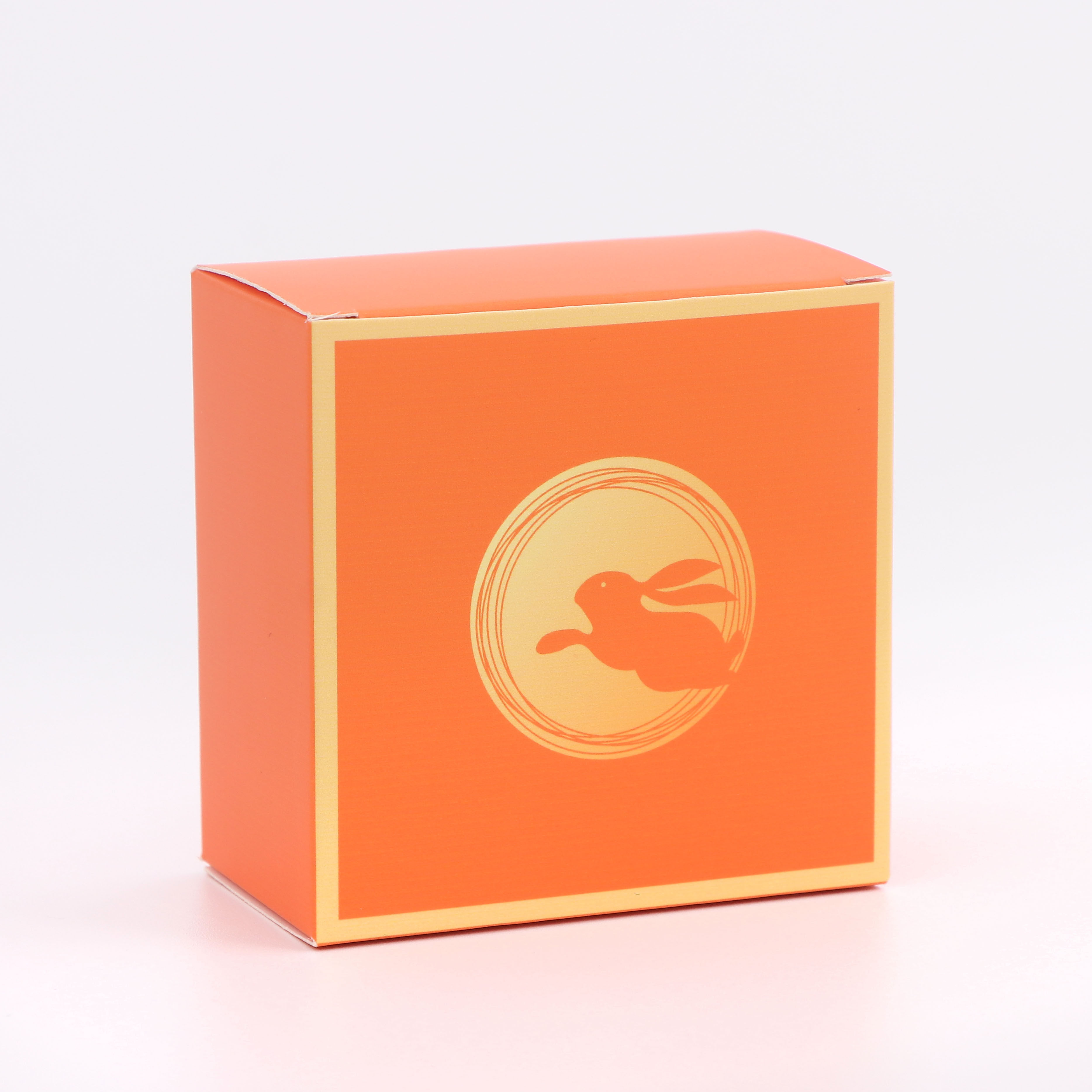 картон 50个价月饼小盒子单个内盒包装盒中秋茶饼独立礼盒单颗小方纸盒