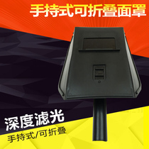 Welding machine welding mask Handheld with folding head-mounted automatic light-changing face mask argon arc welding mask thermal insulation
