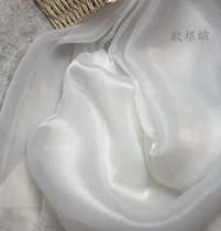 Soft white Eugen satin DIY ornament yarn Eugen yarn wedding dresses fabric fabrics