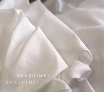 Matte satin fabric White Champagne wedding dress fabric lining clothing interior fabric