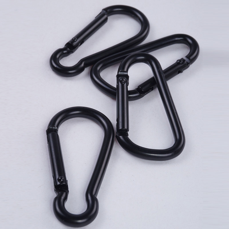 Aluminum alloy gourd-shaped Bluetooth headset shell quick-hanging buckle D-shaped backpack outer hook Outdoor mountaineering accessories keychain