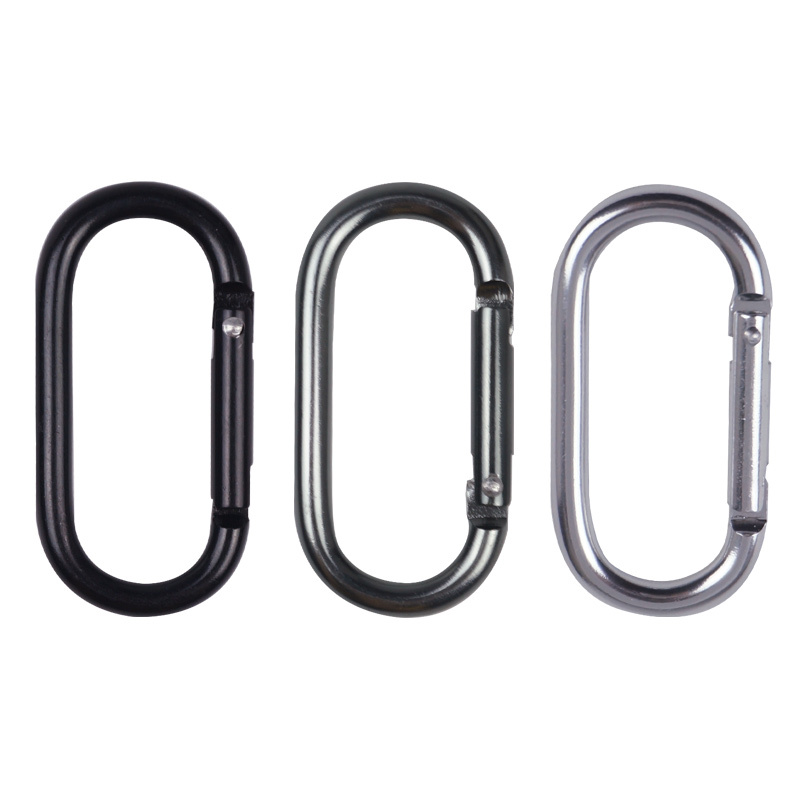 Outdoor Carabiner, Small Aluminum Alloy Quick Hook, U-Shaped Track Keychain Spring Ring, Backpack Water Bottle Attachment Outdoor Carabiner, Small Aluminum Alloy Quick Hook, U-Shaped Track Keychain Spring Ring, Backpack Water Bottle Attachment