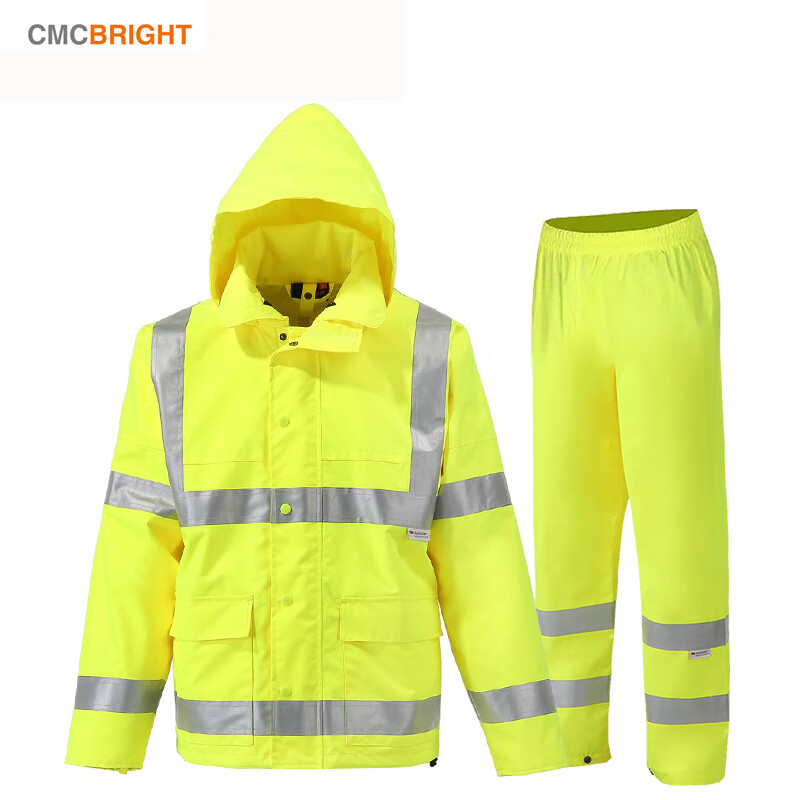 Cmcbright Starlight Fluorescent Raincoat 3m High Visibility Duty High Alert Outdoor Breathable Split Reflective Raincoat Cmcbright Starlight Fluorescent Raincoat 3m High Visibility Duty High Alert Outdoor Breathable Split Reflective Raincoat