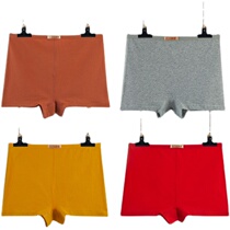 4 Pack Boxer Briefs Womens Breathable Pure Cotton Butt Lift Mid Waist Anti-Shimmer Solid Color Plus Size Ladies Boxer Pants