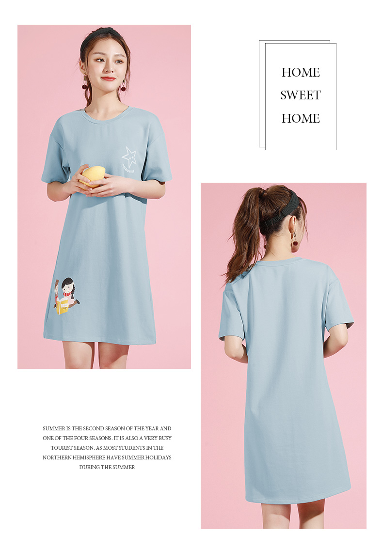 浪莎 100%纯棉 睡裙家居服 图6