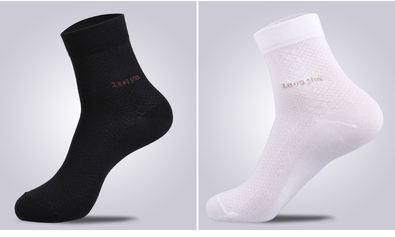 Langsha vớ nam mùa hè vớ siêu mỏng mùa hè nam vớ trong ống kinh doanh cotton nam vớ thoáng khí - Vớ nam tất nike cao cổ