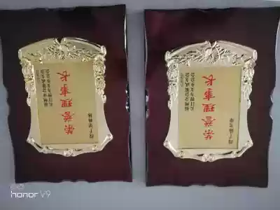 Three-dimensional new Taiwan card metal gold foil medal custom wooden trust plaque custom honor certificate authorization card production