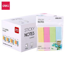 Del color sticky note book students with Post-it notes small bookmarks note message package can tear notes
