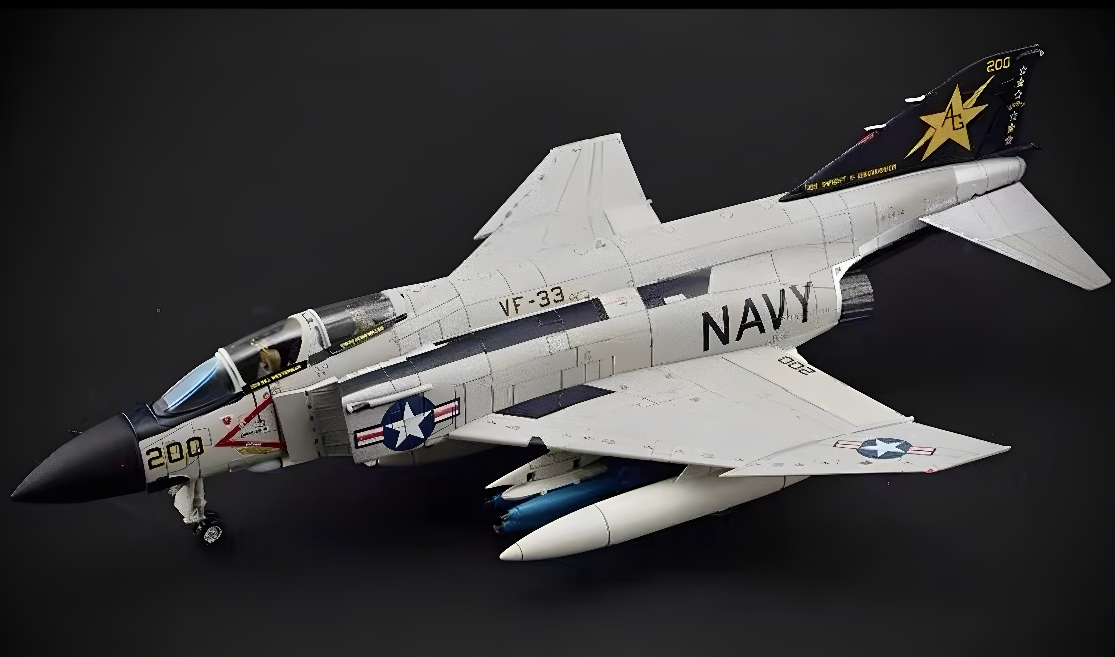 TTF F-CK-1经国号IDF战斗机双座侧开座舱磁吸挂载合金飞机模型-淘宝