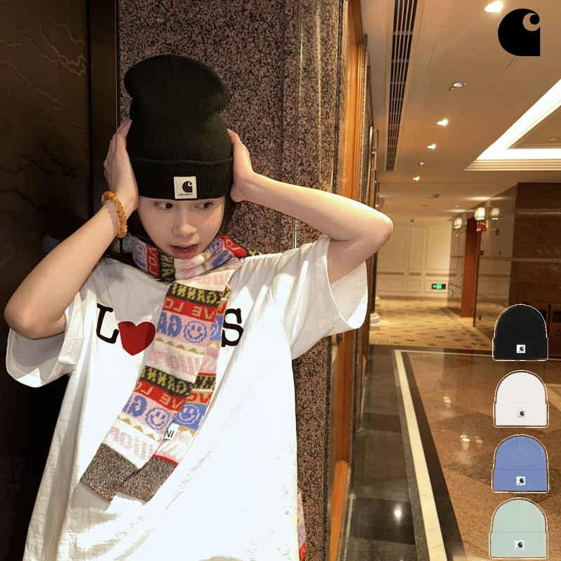 Authentic Carhartt Wip New Hat, Cold Weather Hat, Knitted Hat, Unisex Large Head Circumference Commuter Wool Hat