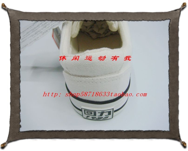 Giày pull chính hãng Kéo lại Velcro giày thông thường WXY-55 WXY-57A jordan trắng xám