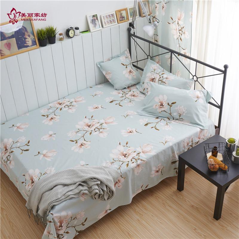 Tấm vải chéo đơn mảnh nhà dệt giường 1,2m chăn bông đơn 1,5 / 1,8 m giường đôi mới drap giường everon